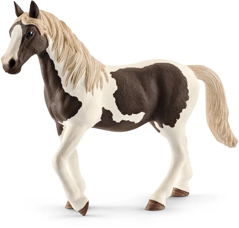 FARM WORLD - Pinto merrie - Speelfiguur - Kinderspeelgoed voor Jongens en Meisjes - 3 tot 8 jaar - 13830 von Schleich in Wit – Produktfoto