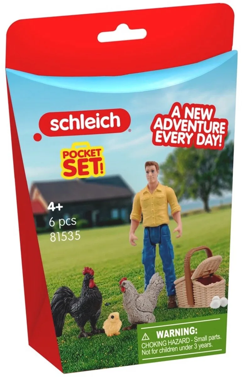 Farm World speelset eieren zoeken met kippen en kuiken. von Schleich in Meerkleurig – Produktfoto