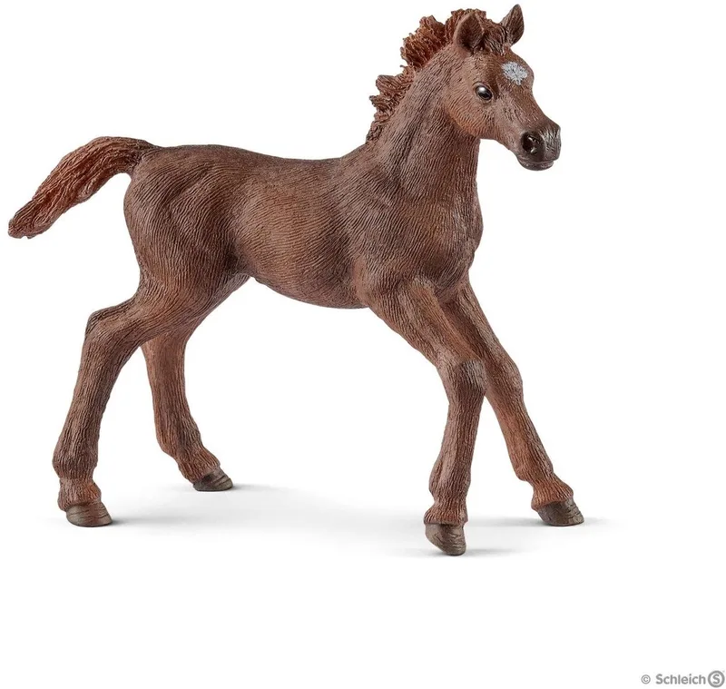 Horse Club 13857 English Thoroughbred Foal by Schleich in Bruin – product photo