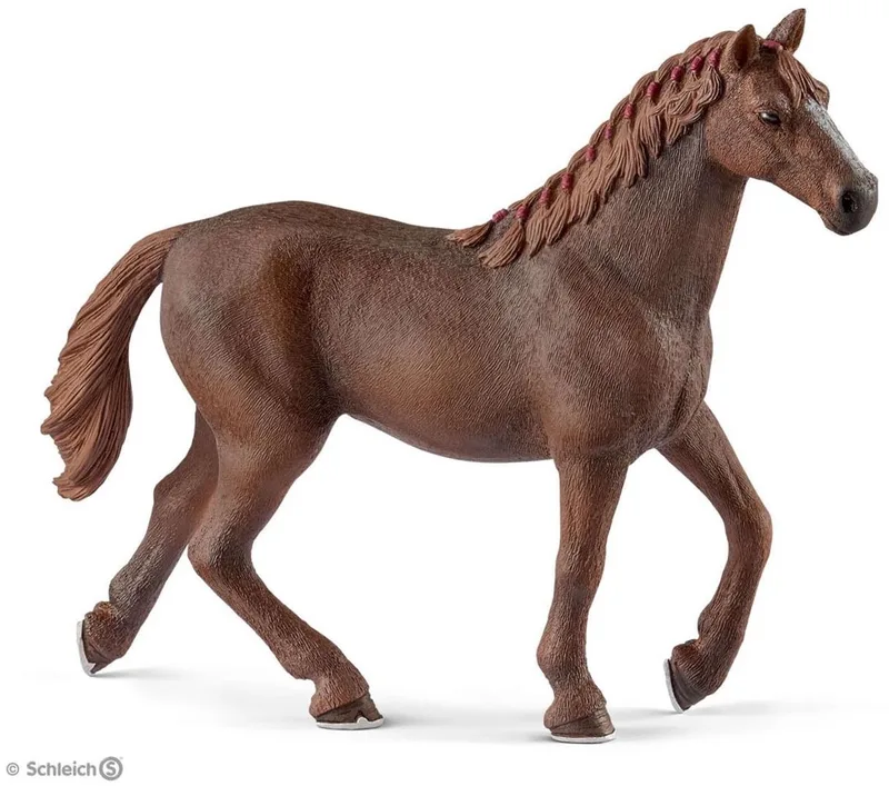 HORSE CLUB - Engelse volbloed merrie - speelfiguur - Kinderspeelgoed voor Jongens en Meisjes - 5 tot 12 jaar - 13855 de Schleich en Bruin – photo du produit