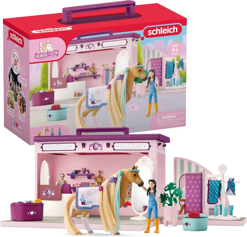 HORSE CLUB Sofia's Beauties - Pop-up-boetiek - Kinderspeelgoed voor Jongens en Meisjes - 4 tot 10 jaar - 42587 fra Schleich i Flerfarvet – produktbillede 1 af 5