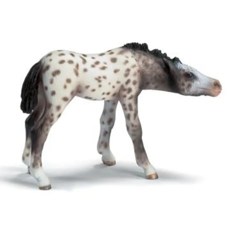 schleich® 13619 HORSE CLUB Knabstrupper Fohlen, saugend fra Schleich – produktbillede