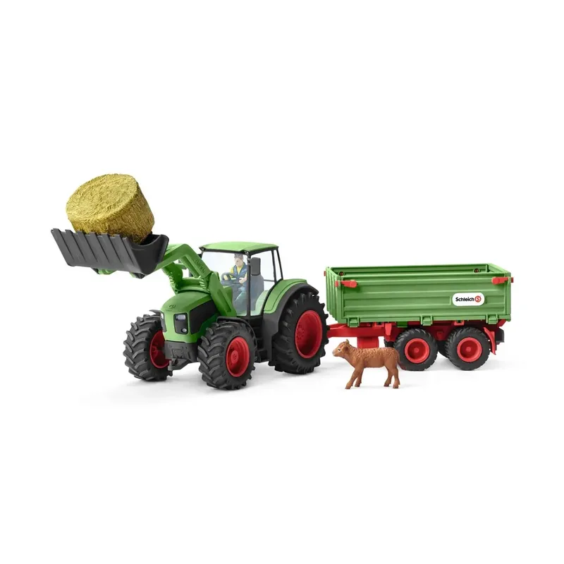 schleich® 42379 FARM WORLD Traktor mit Anhänger från Schleich – produktbild