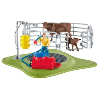 Schleich 42529 Happy Cow Wash fra Schleich – produktbillede 3 af 6