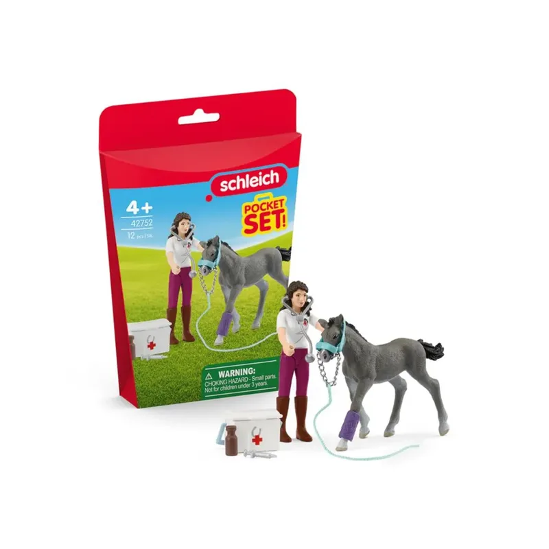 schleich® 42752 Ms Kramer mit Fohlen fra Schleich – produktbillede