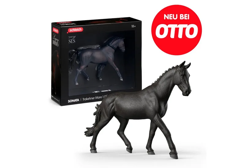 Spielfigur Legacy of Horses, Sonata Trakehner Stute, 1:12 (72235), Sammelfigur für Erwachsene, Höhe: ca. 18 cm by Schleich in Schwarz – product photo