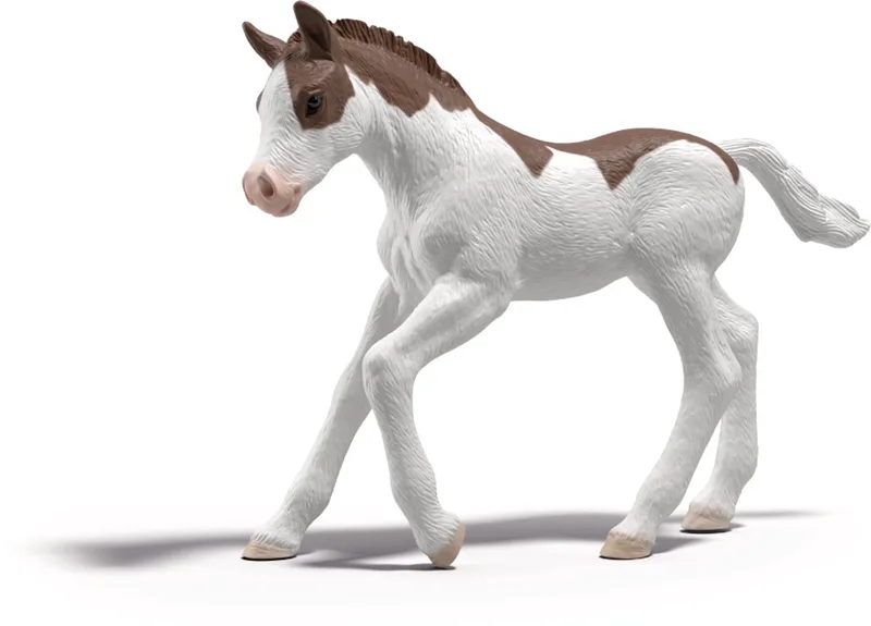 verzamelpaard speelgoed veulen om te ruilen en spelen. by Schleich in Wit en bruin – product photo